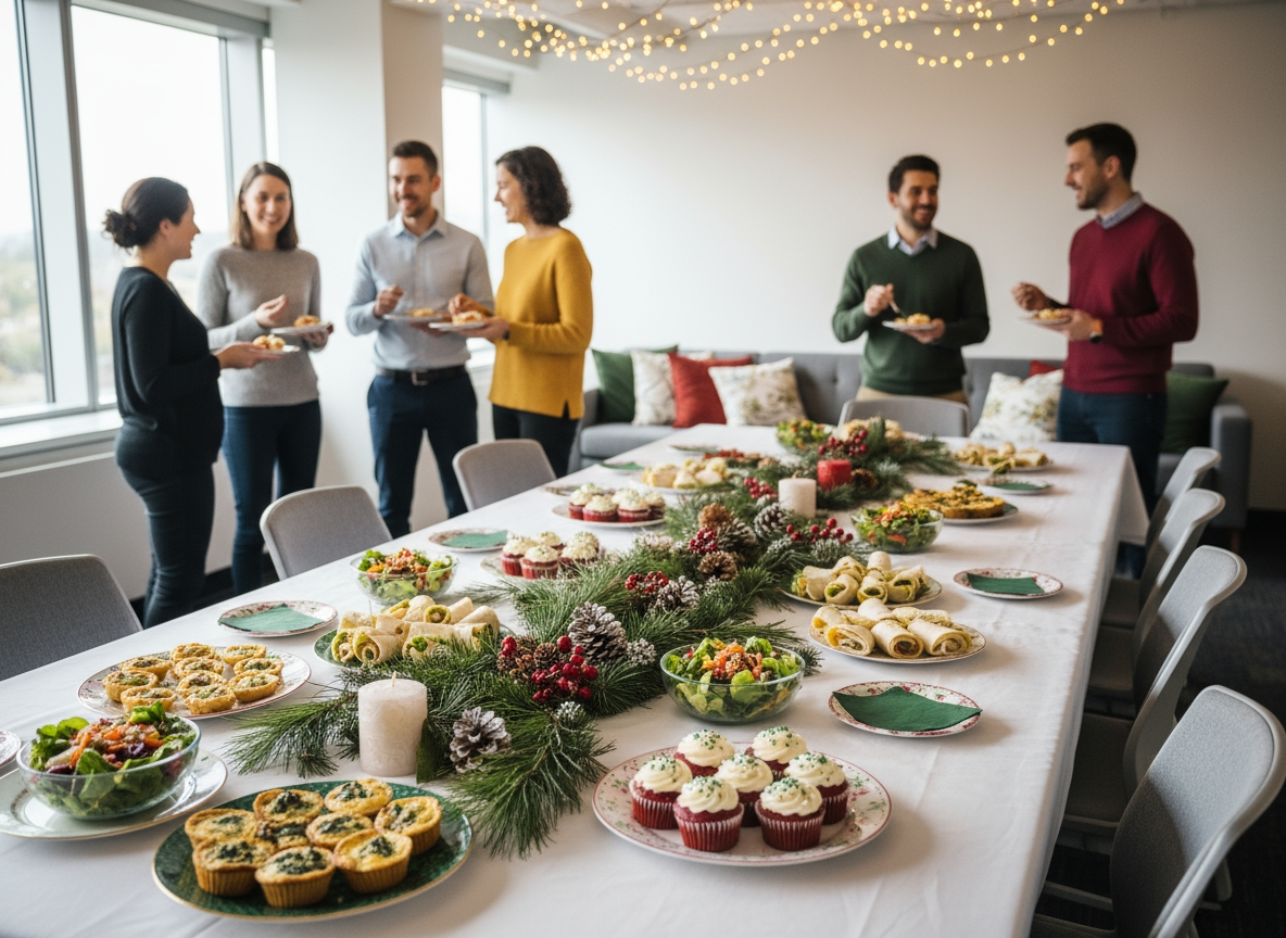 Kerstlunch op kantoor -